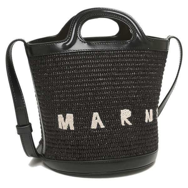 マルニ ハンドバッグ ショルダーバッグ トロピカリア かごバッグ バケットバッグ 2WAY ブラック レディース MARNI SCMP0056Q1 P3860 00N99
