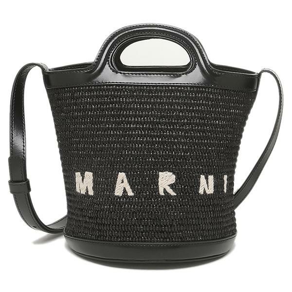 マルニ ハンドバッグ ショルダーバッグ トロピカリア かごバッグ バケットバッグ 2WAY ブラック レディース MARNI SCMP0056Q1 P3860 00N99 詳細画像