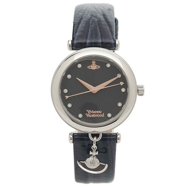 ヴィヴィアンウエストウッド 時計 レディース トラファルガー 32mm クォーツ ネイビー VIVIENNE WESTWOOD VV108SLDBL レザー