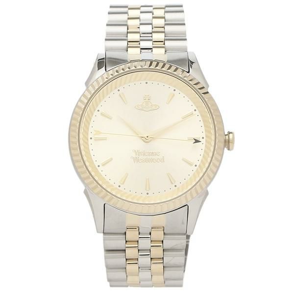 ヴィヴィアンウエストウッド 時計 レディース シーモア 38mm クォーツ ゴールド シルバー VIVIENNE WESTWOOD VV240CPSG ステンレス