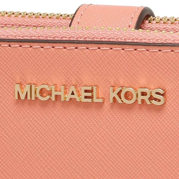 マイケルコース アウトレット 二つ折り財布 ジェットセットトラベル ピンク レディース MICHAEL KORS 35F8GTVW0L SHERBERT 詳細画像