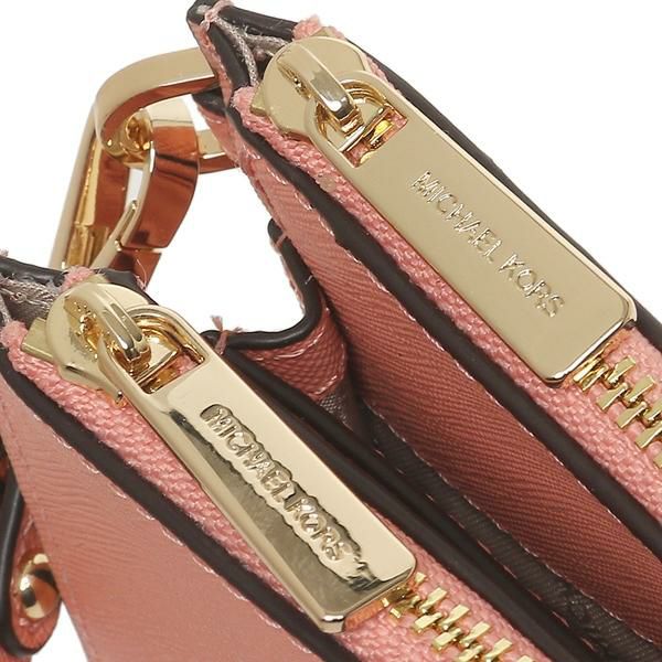 マイケルコース アウトレット 二つ折り財布 ジェットセットトラベル ピンク レディース MICHAEL KORS 35F8GTVW0L SHERBERT 詳細画像