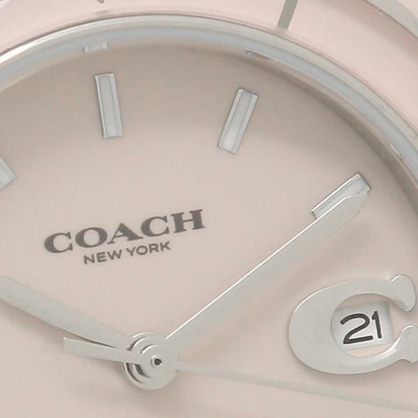 コーチ 時計 レディース プレストン 32mm クォーツ ピンク COACH 14503806 セラミック 詳細画像