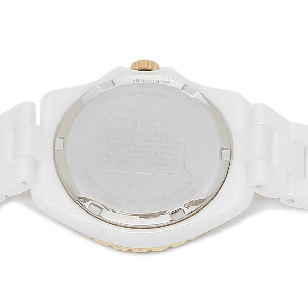コーチ 時計 レディース プレストン 32mm クォーツ ホワイト COACH 14503807 セラミック 詳細画像
