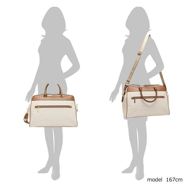 マイケルコース アウトレット ボストンバッグ ショルダーバッグ トラベル バニラ レディース MICHAEL KORS 35H1GTFT7B VANILLA A4対応 詳細画像