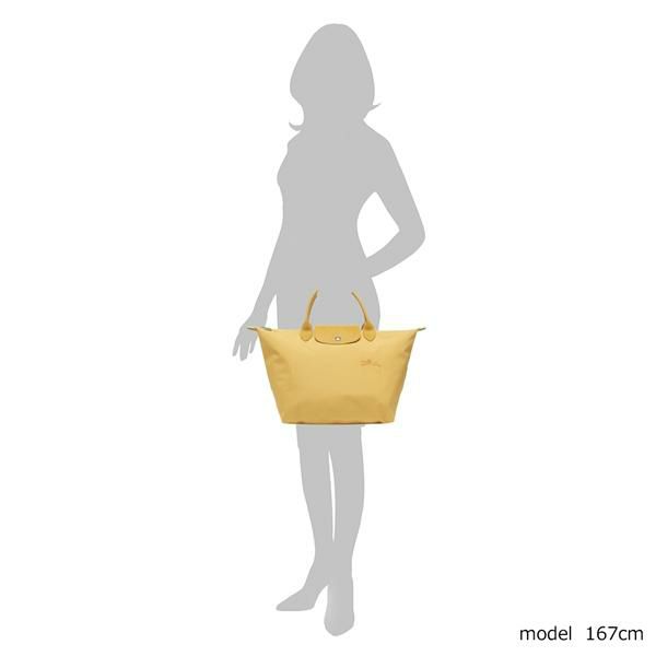 ロンシャン ハンドバッグ プリアージュ グリーン Mサイズ イエロー レディース LONGCHAMP 1623 919 452 詳細画像