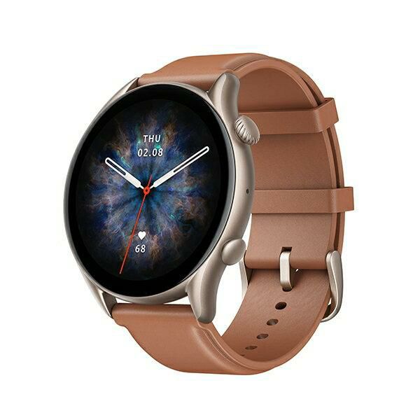 アマズフィット ジーティーアール3プロ 46mm 充電式クォーツ Amazfit SP170042C152 SP170042C153 レザー 詳細画像
