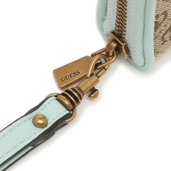 ゲス 長財布 アビアナ ベージュ ライトブルー レディース GUESS JB841446 LSU 詳細画像