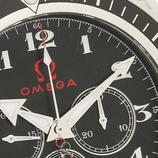 オメガ 時計 メンズ シーマスター 43mm 自動巻 ブラック OMEGA 222.32.46.50.01.001 ラバー 詳細画像