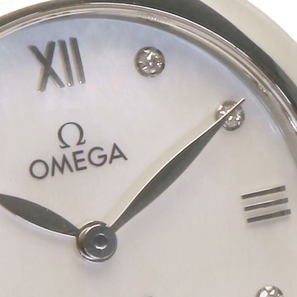 オメガ 時計 レディース デ・ヴィル 27mm クォーツ ホワイト OMEGA 424.13.27.60.55.001 レザー 詳細画像