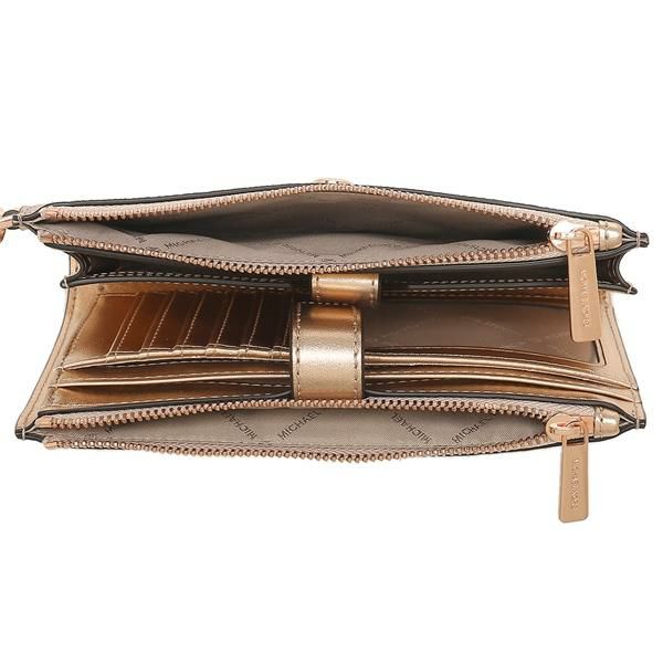 マイケルコース アウトレット 二つ折り財布 ジェットセットトラベル ゴールド レディース MICHAEL KORS 35H1RTVW3V ROSE GOLD 詳細画像