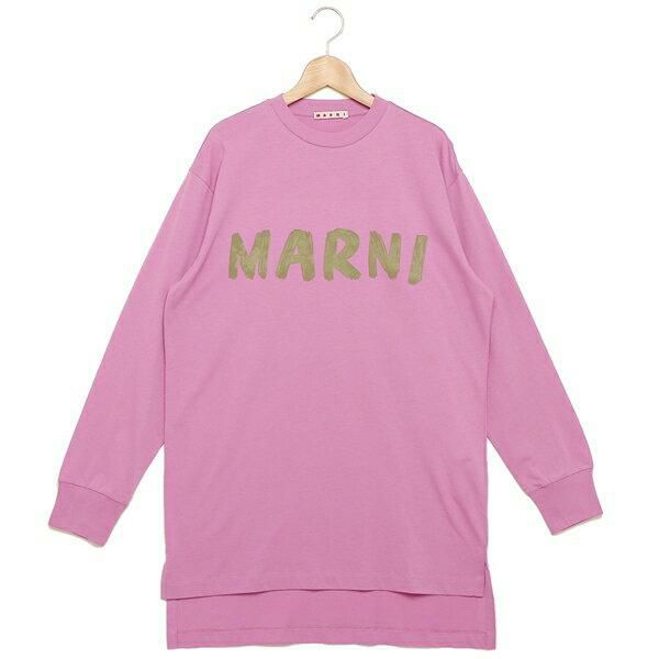 マルニ Tシャツ 長袖Tシャツ トップス ピンク レディース MARNI USCS11 LOC49 詳細画像