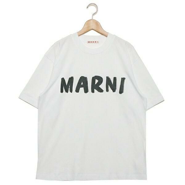 マルニ Tシャツ 半袖Tシャツ トップス ホワイト レディース MARNI THJET49EPH USCS11 LOW01 詳細画像