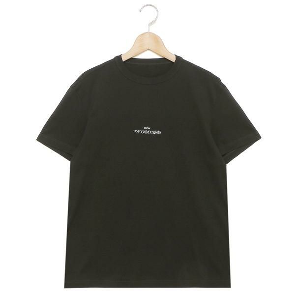 メゾンマルジェラ Tシャツ アップサイドダウンロゴ ブラック メンズ Maison Margiela S30GC0701 S22816 900