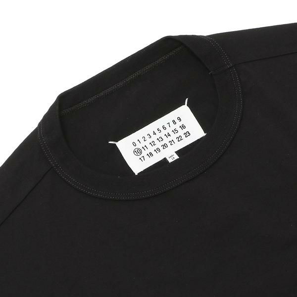 メゾンマルジェラ Tシャツ アップサイドダウンロゴ ブラック メンズ Maison Margiela S30GC0701 S22816 900 詳細画像