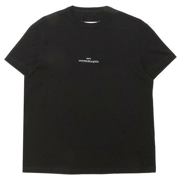 メゾンマルジェラ Tシャツ アップサイドダウンロゴ ブラック メンズ Maison Margiela S30GC0701 S22816 900 詳細画像