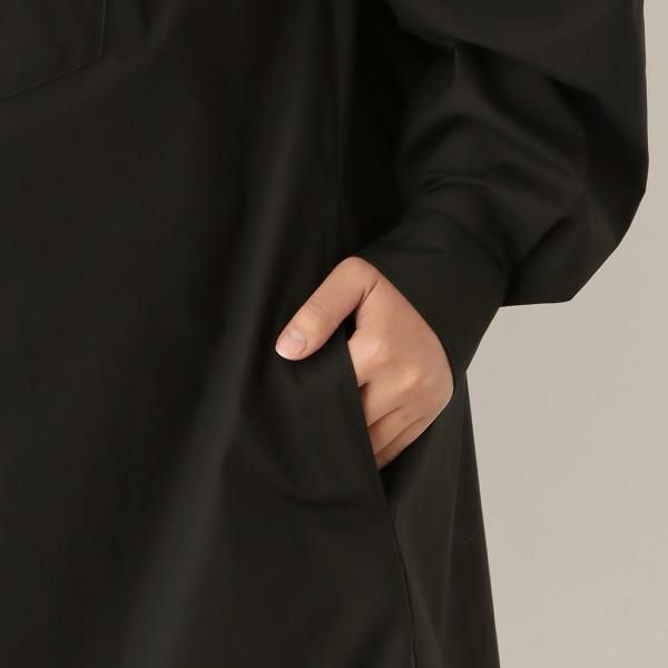 エムエムシックス メゾンマルジェラ シャツ ポプリン シャツワンピース ブラック レディース MM6 Maison Margiela S52CT0697 S47294 900 詳細画像