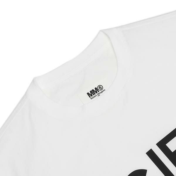 エムエムシックス メゾンマルジェラ Tシャツ ホワイト レディース MM6 Maison Margiela S52NC0280 S47294 100 詳細画像