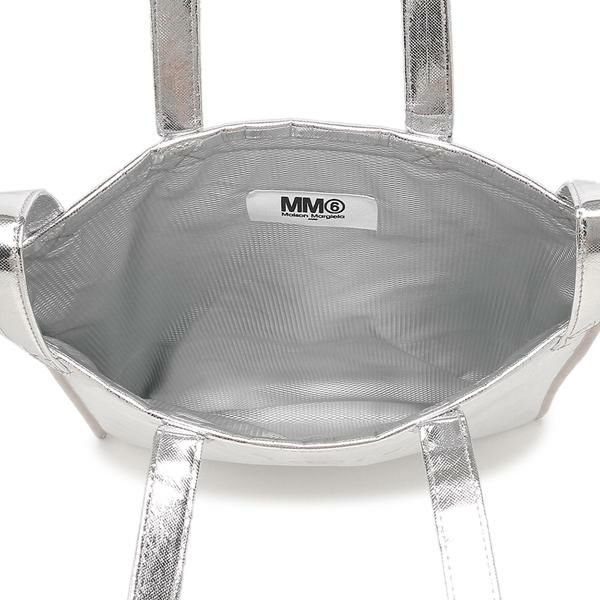 エムエムシックス メゾンマルジェラ トートバッグ 2WAY シルバー レディース MM6 Maison Margiela SB5WC0003 P4540 H9102 A4対応 詳細画像
