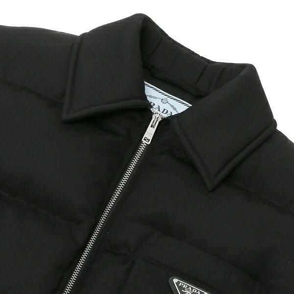 プラダ ダウンジャケット アウター ギャバジン トライアングルロゴ ブラック レディース PRADA 292042 11EY 222 F0002 詳細画像
