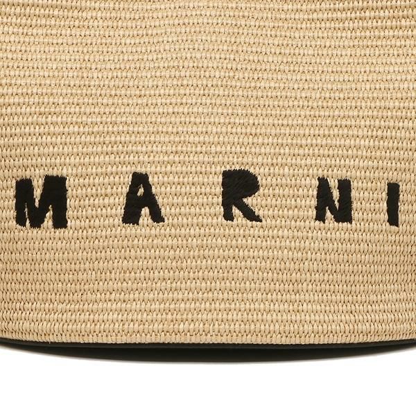 マルニ ハンドバッグ ショルダーバッグ トロピカリア Lサイズ かごバッグ ベージュ ブラック レディース MARNI BMMP0069Q0 P3860 Z1V62 A4対応 詳細画像
