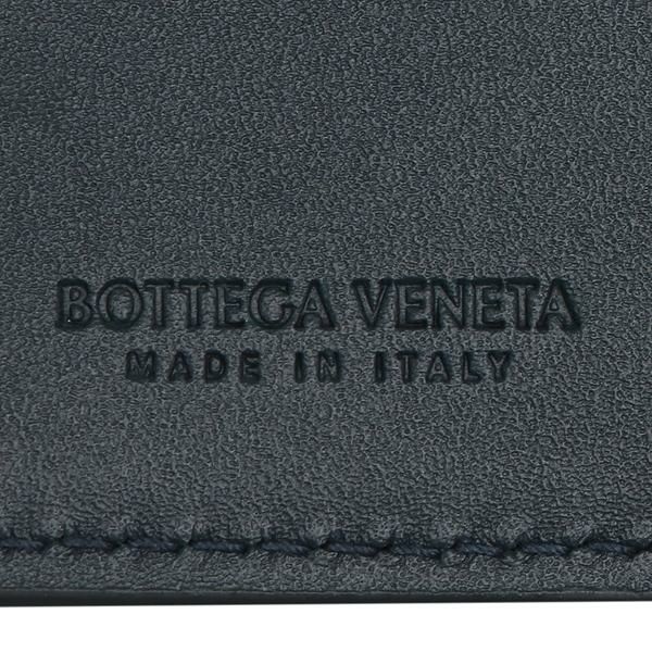 ボッテガヴェネタ 二つ折り財布 イントレチャート ミニ財布 ネイビー メンズ BOTTEGA VENETA 113993 V4651 4013 詳細画像