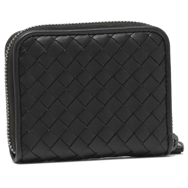ボッテガヴェネタ コインケース イントレチャート ミニ財布 ブラック メンズ レディース BOTTEGA VENETA 258468 V001N 1000 詳細画像