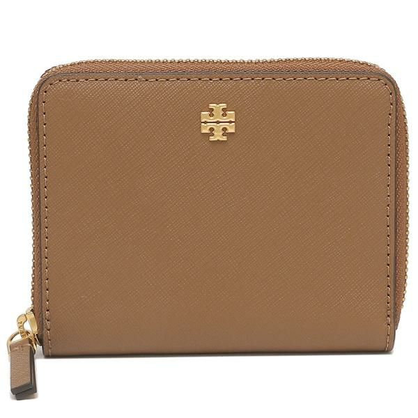 トリーバーチ アウトレット 二つ折り財布 エマーソン ミニ財布 ブラウン レディース TORY BURCH 136098 909 詳細画像