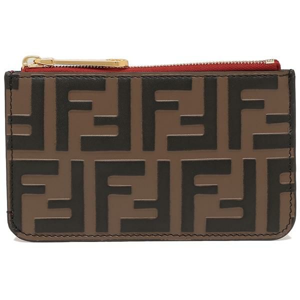 フェンディ カードケース キーケース フラグメントケース FFロゴ レッド レディース FENDI 8AP161 AAII F13VJ 詳細画像