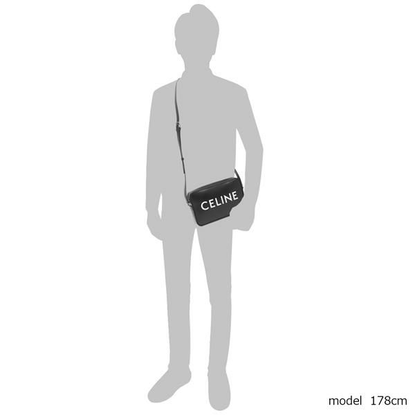 セリーヌ ショルダーバッグ カメラバッグ メッセンジャーバッグ Mサイズ ブラック メンズ CELINE 194503DOT 38SI 詳細画像
