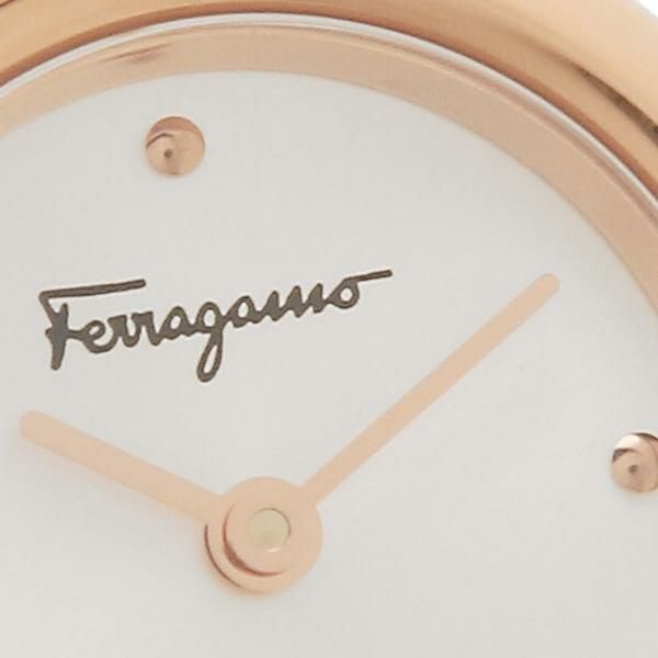 サルヴァトーレフェラガモ 時計 レディース ガンチーニホリゾンタル 22mm クォーツ ホワイト Salvatore Ferragamo  SFMC00421 ステンレス | AXES