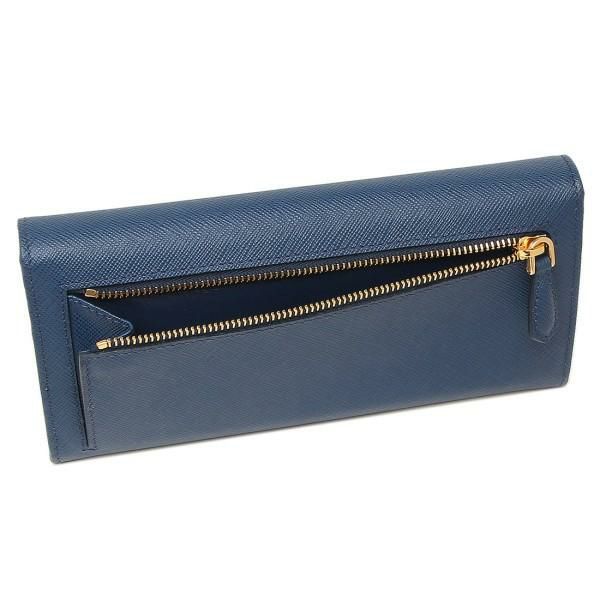 プラダ 財布 PRADA 1MH132 QHH F0016 SAFFIANO TRIANG 長財布 BLUETTE ブルー 詳細画像