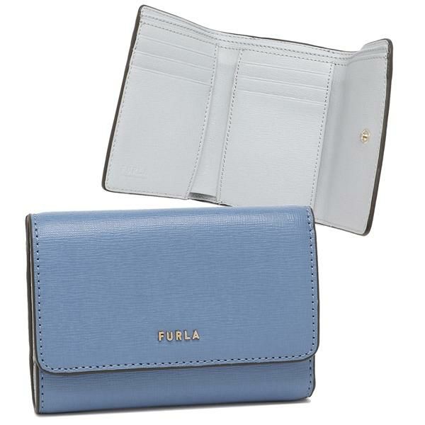 フルラ 三つ折り財布 バビロン Sサイズ コンパクト財布 ブルー レディース FURLA PCZ0UNO B30000 1335S