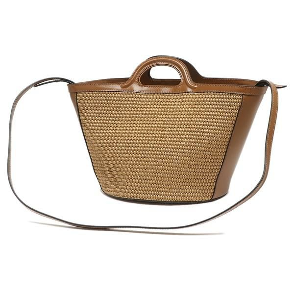 マルニ ハンドバッグ ショルダーバッグ トロピカリア Sサイズ かごバッグ 2WAY ブラウン レディース MARNI BMMP0068Q0 P3860 00M50 詳細画像
