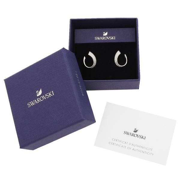 スワロフスキー ピアス アクセサリー フープ シルバー ホワイト レディース SWAROVSKI 5637563 詳細画像