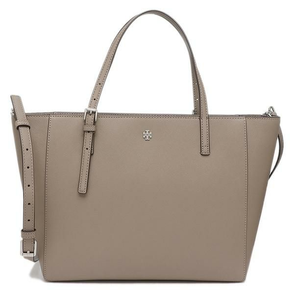 トリーバーチ アウトレット トートバッグ エマーソン スモールトート グレー レディース TORY BURCH 136091 082 A4対応 詳細画像