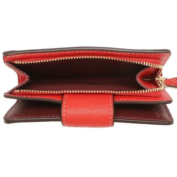 コーチ アウトレット 二つ折り財布 レッド レディース COACH 6390 IMQRG 詳細画像