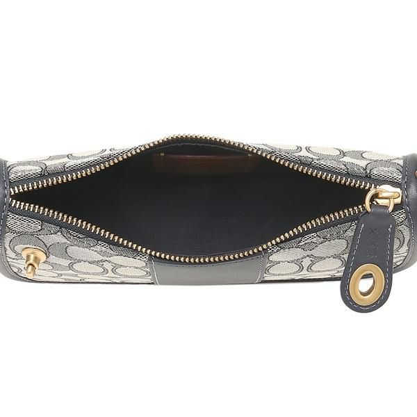 コーチ ショルダーバッグ シグネチャー スウィンガー ネイビー レディース COACH C0721 B4RH3 詳細画像