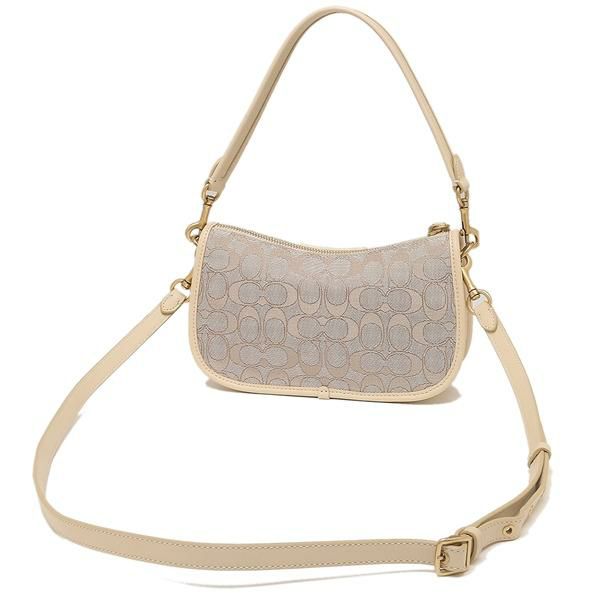 コーチ ショルダーバッグ シグネチャー スウィンガー ホワイト レディース COACH C0721 B4SHG 詳細画像