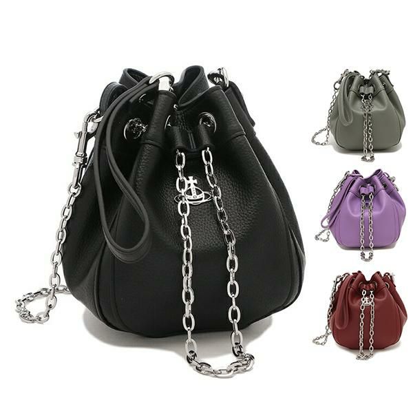 ヴィヴィアンウエストウッド ショルダーバッグ クリッシー レディース VIVIENNE WESTWOOD 43020016 02103 CHRISSY BUCKET BAG ミニバッグ (7)RED(H407) …