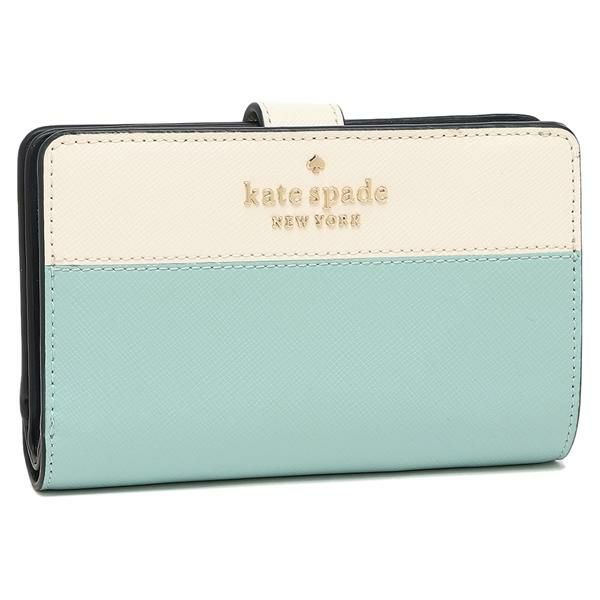 ケイトスペード アウトレット 二つ折り財布 ステイシー ライトブルー レディース KATE SPADE WLR00124 960