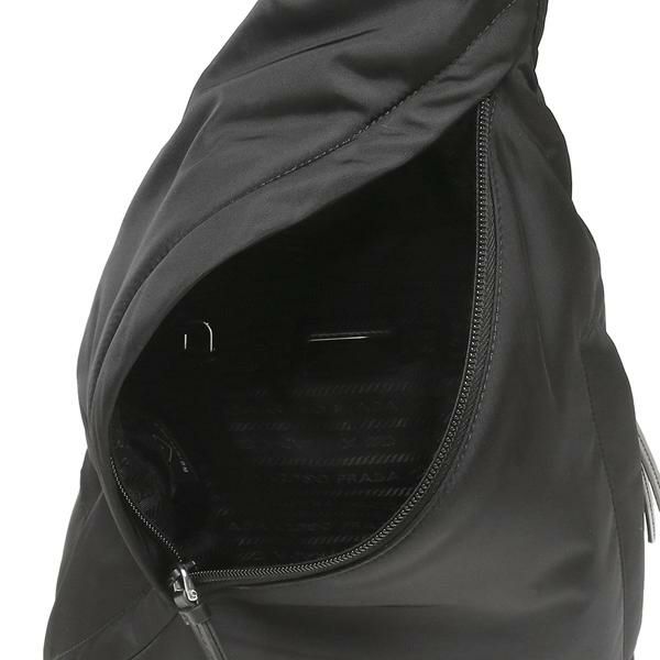 プラダ ボディバッグ リナイロン トライアングルロゴ ブラック メンズ PRADA 2VZ092 2DW3 OOO F0002 詳細画像