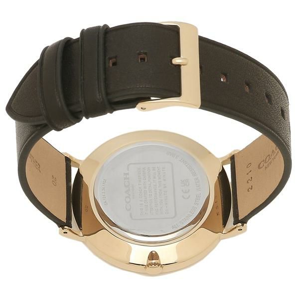 コーチ メンズ 時計 チャールズ 40ｍｍ クォーツ ネイビー ブラック COACH 14602548 レザー 詳細画像