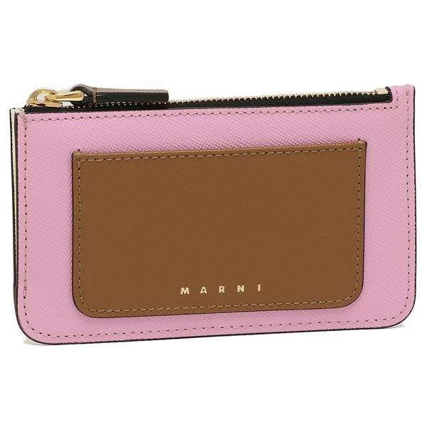 マルニ カードケース トランク コインケース フラグメントケース ブラウン マルチ メンズ レディース MARNI PFMO0025U2 LV520 Z565N