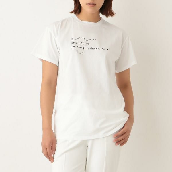 メゾンマルジェラ トップス フォトジェネレーター 半袖 Tシャツ カットソー ホワイト レディース Maison Margiela S51GC0515 S22816 100