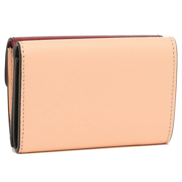 マルニ 三つ折り財布 トランク トリフォールドウォレット ミニ財布 レッド マルチ レディース MARNI PFMOW02U23 LV520 Z541N 詳細画像