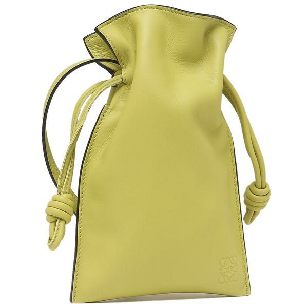 ロエベ ショルダーバッグ フラメンコポケット ミニバッグ イエロー レディース LOEWE A411F10X01 4801