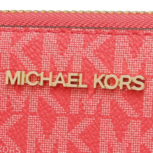 マイケルコース アウトレット 財布 ジェットセット フォーンウォレット レッドマルチ レディース MICHAEL KORS 35F8GTVW9B CORAL RF MLT 詳細画像