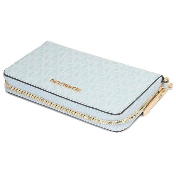 マイケルコース アウトレット 財布 ジェットセットトラベル フォーンウォレット ブルー レディース MICHAEL KORS 35F8GTVW9B PALE OCEAN 詳細画像