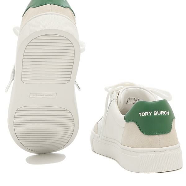 トリーバーチ アウトレット スニーカー ホワイト グリーン レディース TORY BURCH 83626 128 詳細画像